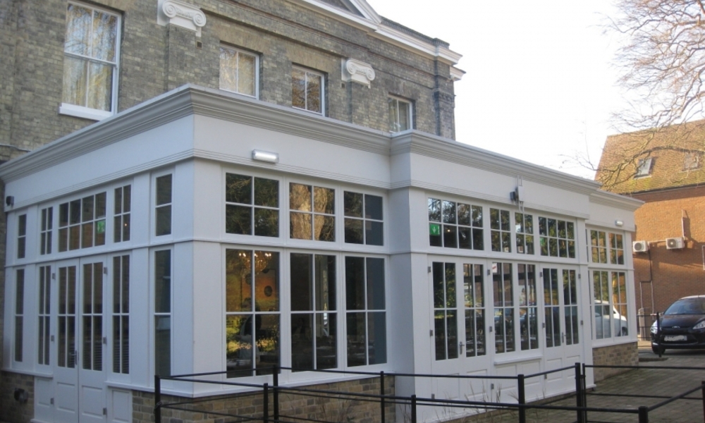 Extension of Banyers Hotel, Grade 2 listed building in Royston