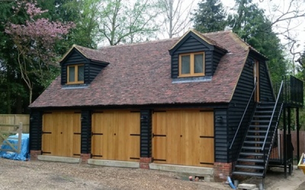 New garage, Oaklands Welwyn