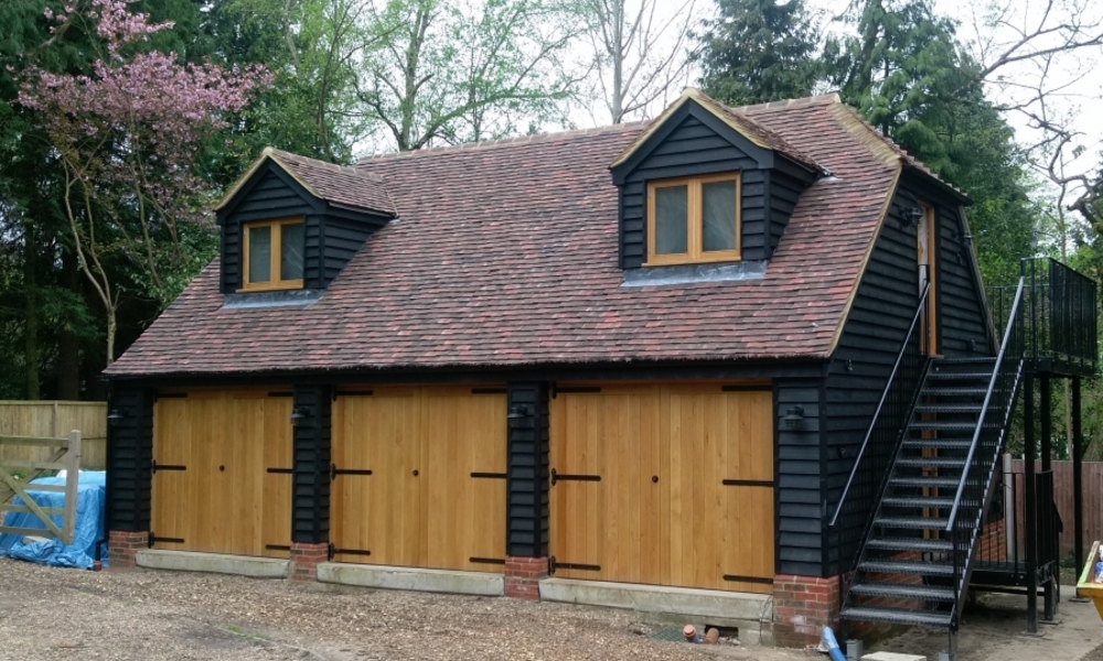 New garage, Oaklands Welwyn